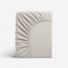 Goldea jersey elastická plachta - sivohnedá 200 x 220 cm