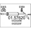 Stredný tlmič výfuku MTS 01.57620