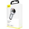 Baseus Car Charger Digital Display Dual USB 4.8A 24W Silver (CCBX-0S)