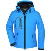 James&Nicholson Dámska zimná softshellová bunda JN1001 Aqua M