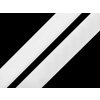 Suchý zips háčik + plyš samolepiaci 20mm biely