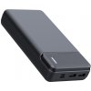 Techsuit Power banka (PB-N2) - Duálne USB, LED indikátory stavu napájania, 20000 mAh - čierna KF239387