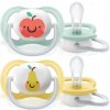 Avent cumlík Ultra Air Happy Jablko/Hruška mätová/žltá