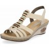 Dámske sandále RIEKER V2451-62 béžová S5 41