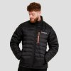 Pánska bunda Puffer Black/Orange - GymBeam Veľkosť: XL, Veľkosť oblečenia: XL