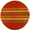 ROUTNER Kúpeľňová predložka RAGUSA Oranžová 10204 - Oranžová / Kruh Ø 90 cm 10204