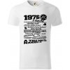 1976 v kocke - Tričko z organickej bavlny - 3XL ( Biela )