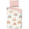 Ružové/béžové bavlnené detské obliečky do postieľky 100x135 cm Louie – Good Morning