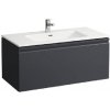 Laufen Pro S - Skrinka s umývadlom, 100x50 cm, 1 zásuvka, grafit H8609664801041