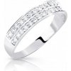 Cutie Jewellery Oslnivý prsteň z bieleho zlata so zirkónmi Z8037-10-X-2 50 mm