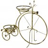 Stojan na kvetináč bicykel zlatá patiny veľký 132