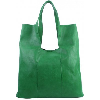 Barebag Veľká zelená shopper dámska kabelka s crossbody vo vnútri