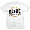 AC/DC Tričko Back in Black Unisex White L