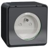Zásuvka 16A, komplet, IP55, antracit