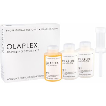 Olaplex Traveling Stylist Bond Multiplier No. 1 100 ml + Bond Perfector No. 2 2 x 100 ml + Dosing Dispenser darčeková sada