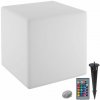 tectake 405352 svietiaca kocka luminous cube, led, s diaľkovým ovládaním - l (43 x 43 x 43 cm)
