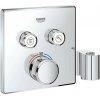 GROHE Grohtherm Smart Control - Termostat pod omietku pre dva spotrebiče s integrovaným držiakom sprchy, chróm 29125000