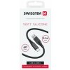 Swissten 71506519 SOFT SILICONE USB / USB-C, 0,4m