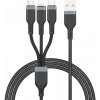 Kábel Wiwu - Platinum Series Data Cable Wi-C019 USB A to USB C 3A 1,2M - Black