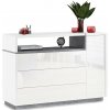 Komoda s zásuvkou FRED biela/šedá MZ0079 + záruka 3 roky zadarmo + záruka 3 roky zadarmo