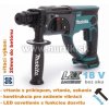 MAKITA DHR202Z spolu s nastaviteľnou bočnou rukoväťou a hĺbkovým dorazom - aku kladivo kombinované so silným príklepom - MAKITA DHR202Z (18V, bez akumulátorov, nabíjačky a prepravného kufra)