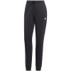 Dámske nohavice - tepláky adidas Essentials Linear French Terry Cuffed Black IC6868 S