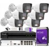 Hilook by Hikvision Sada na monitoring IP 6 Mpx s 6 kamerami IPCAM-B6-30DL, Hybrid Light, 8-kanálový rekordér s PoE, MD 2.0 - HiLook od Hikvision