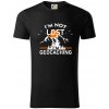 Im not lost - geocaching - Tričko z organickej bavlny - XL ( Čierna )