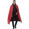 Upírsky obojstranný plášť čierno-červený