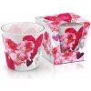 BARTEK FLOWERS HEARTS 115 g – sviečka v skle