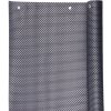 Strend Pro Zástena Polyratan 77 0,9x3 m, UV, 800 g/m2, antracit, tieniaca na balkón, s okami
