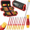 Súprava skrutkovacích nástavcov s rukoväťou 1000 V, 12 ks NEO Tools 01-308