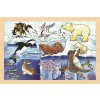 GOKI Drevené puzzle Arktické zvieratá 24 dielikov