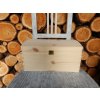 Dřevěná truhlička malá přírodní ODBĚRNÁ MÍSTA SK od 107.1e ZDARMA