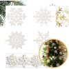 Ozdoby na vianočný stromček - snehové vločky 40 ks