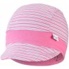 LITTLE ANGEL Šiltovka tenká pruh Outlast® 3, 42-44 cm pruh růžovozelený/tm. ružová