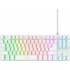 TRUST Klávesnica GXT 833 Thado, Membránová, USB, RGB, biela