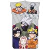 Jerry Fabrics Bavlnené obliečky 140x200 + 70x90 cm - Naruto Grey