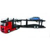 Bburago Mercedes Benz Actros autotransport a Renault Captur 1:43