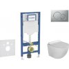 Geberit Duofix - Set predstenovej inštalácie, klozetu Gaia a dosky softclose, tlačidlo Sigma01, lakovaný matný chróm SANI11CA1117B