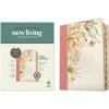 NLT Wide Margin Bible, Filament-Enabled Edition (Leatherlike, Dusty Pink Blossoms, Indexed)