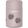 Miniland Termoska na jedlo Terra, 600ml, ružová/listy