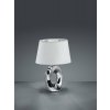 TRIO Reality R50511089 Taba stolové svietidlo 1xE14 strieborná, biela