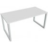 Hobis Pracovný stôl UNI O, 160x75,5x80 cm, biela/sivá