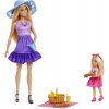 Mattel Barbie bábiky Malibu a Chelsea na pikniku JBF43