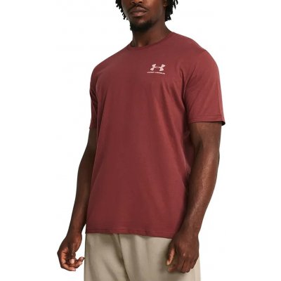Under Armour Sportstyle Left Chest cinna red white