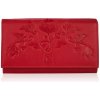 PAOLO PERUZZI Dámska kožená peňaženka | červená T-45-RD