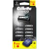 Gillette Mach 3 Charcoal vymeniteľné hlavice, 8 ks/1 bal