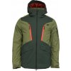 Pánska lyžiarska bunda 4F, TECHNICAL JACKET tmavo zelená,zelená,biela L