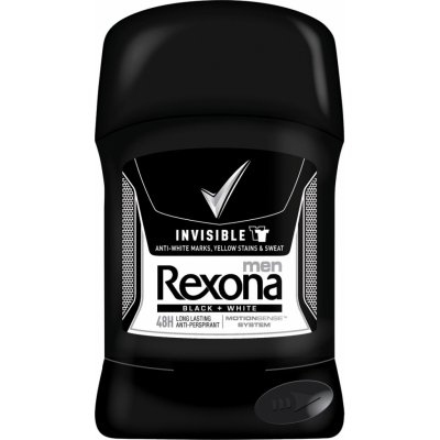 Rexona antiperspirant stick 50 ml MEN Invisible Black & W